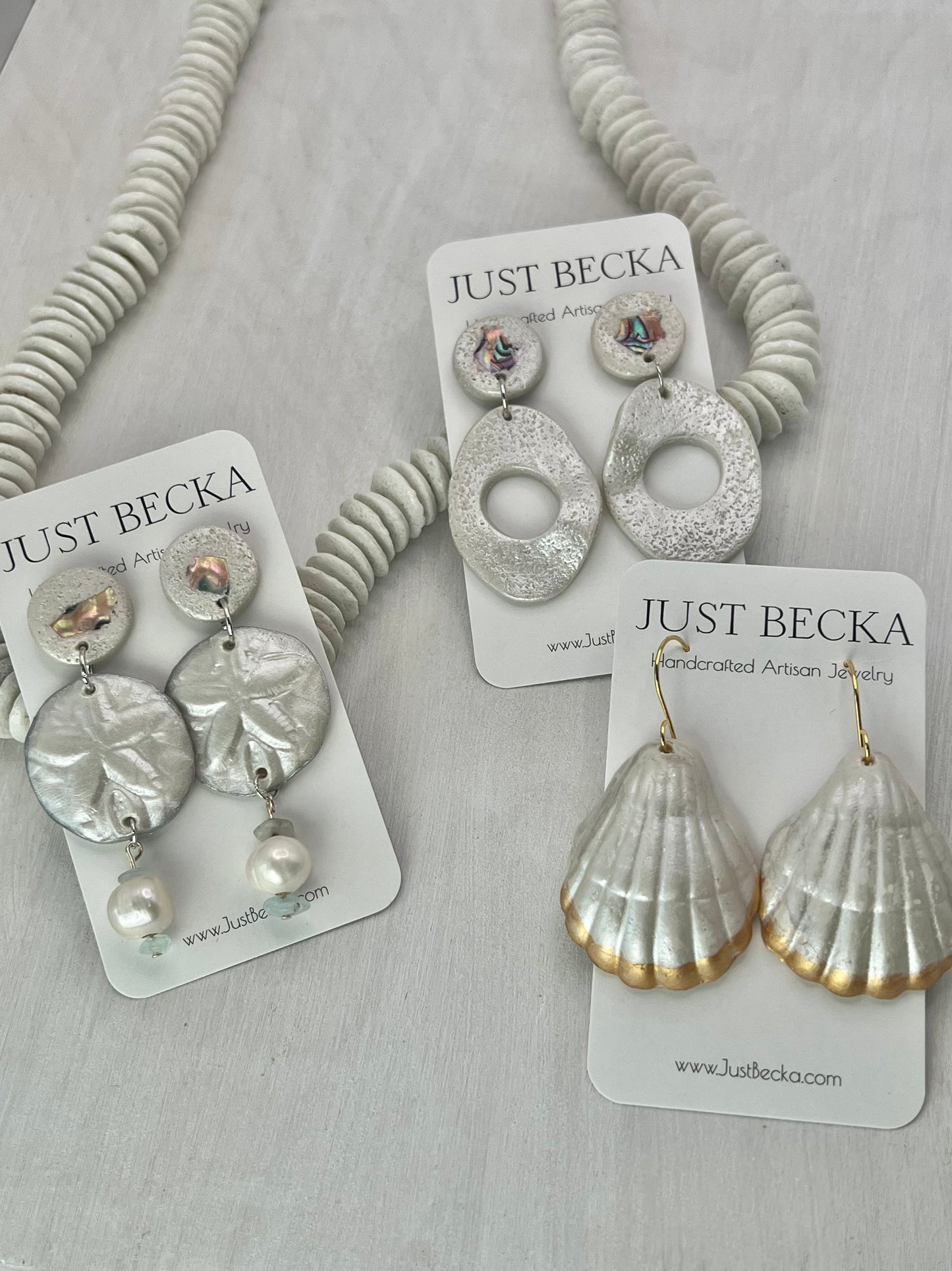 Pearl Beach Dangle Earrings